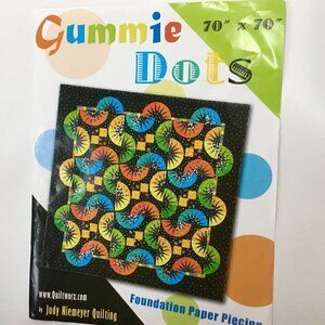 Gummie Dots Foundation Paper Piecing Quilt Pattern Judy Niemeyer Quiltworx NEW